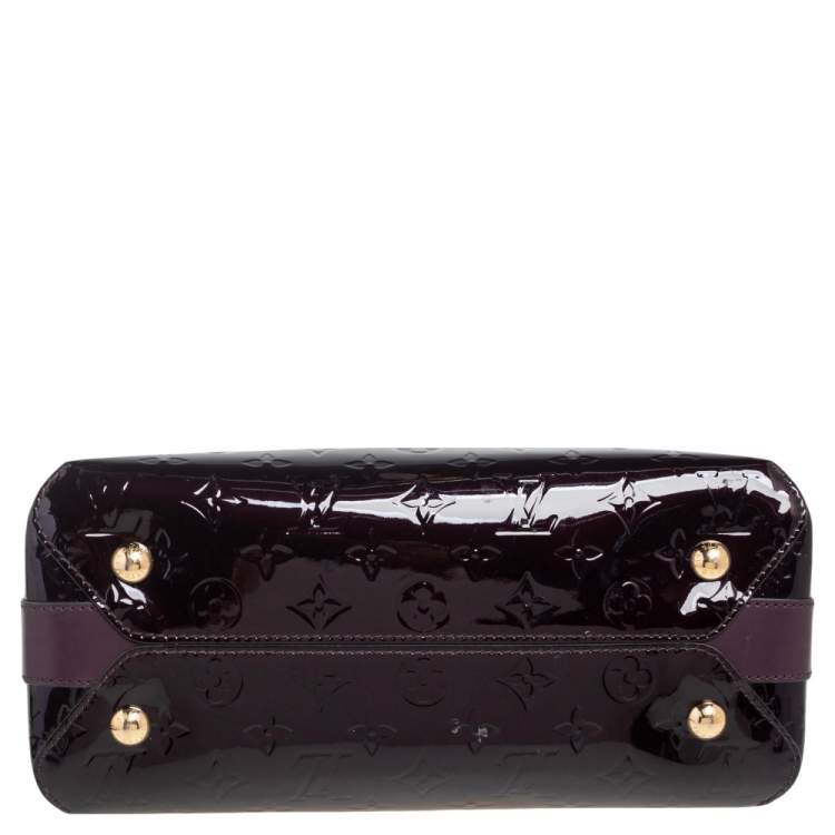 Pre Owned Louis Vuitton Amarante Monogram Vernis Melrose Bag