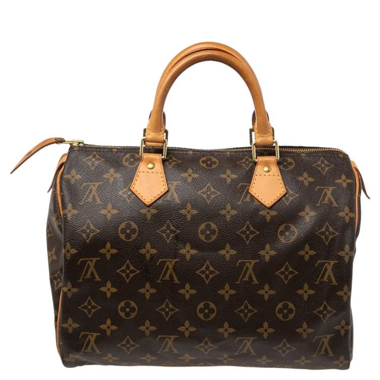 Pre Owned Louis Vuitton Monogram Canvas Speedy 30 Bag