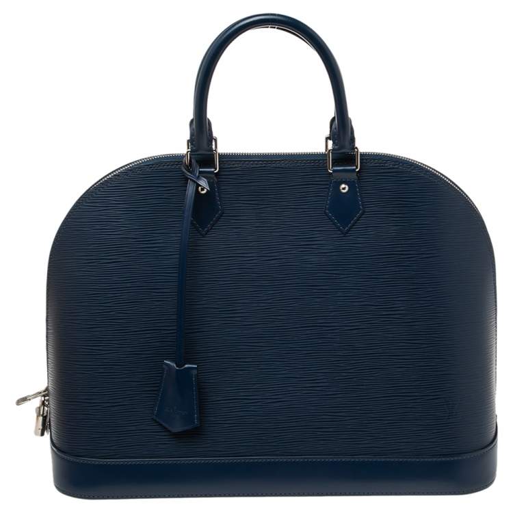 Louis Vuitton Indigo Epi Leather Alma GM Bag Louis Vuitton