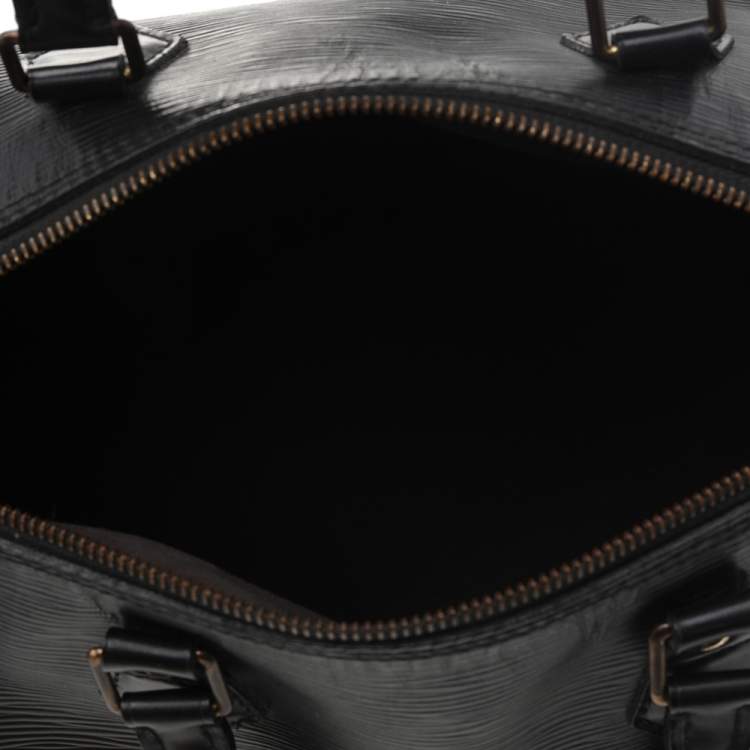 مملوكة مسبقًا Louis Vuitton Black Epi Leather Speedy 35 Bag