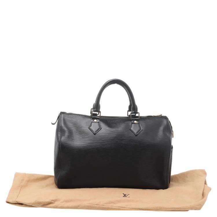 مملوكة مسبقًا Louis Vuitton Black Epi Leather Speedy 35 Bag
