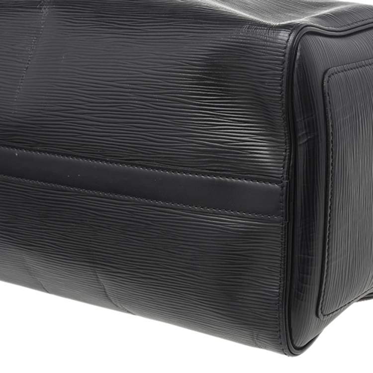 مملوكة مسبقًا Louis Vuitton Black Epi Leather Speedy 35 Bag