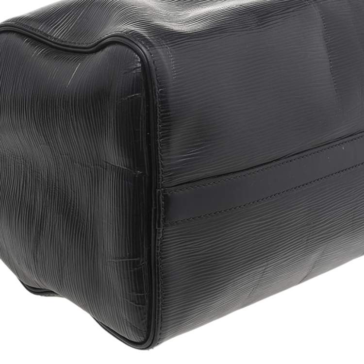 مملوكة مسبقًا Louis Vuitton Black Epi Leather Speedy 35 Bag