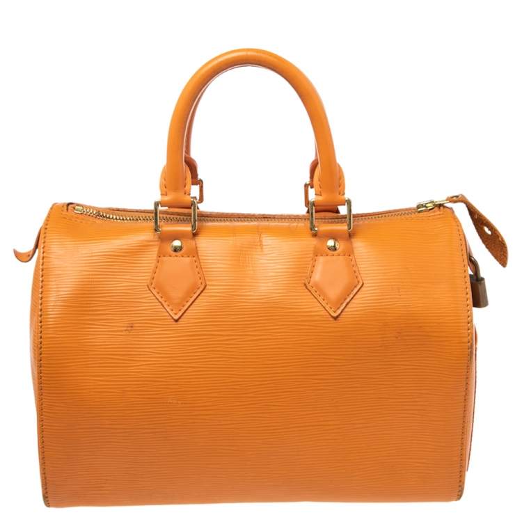 مملوكة مسبقًا Louis Vuitton Mandarin Epi Leather Speedy 25 Bag