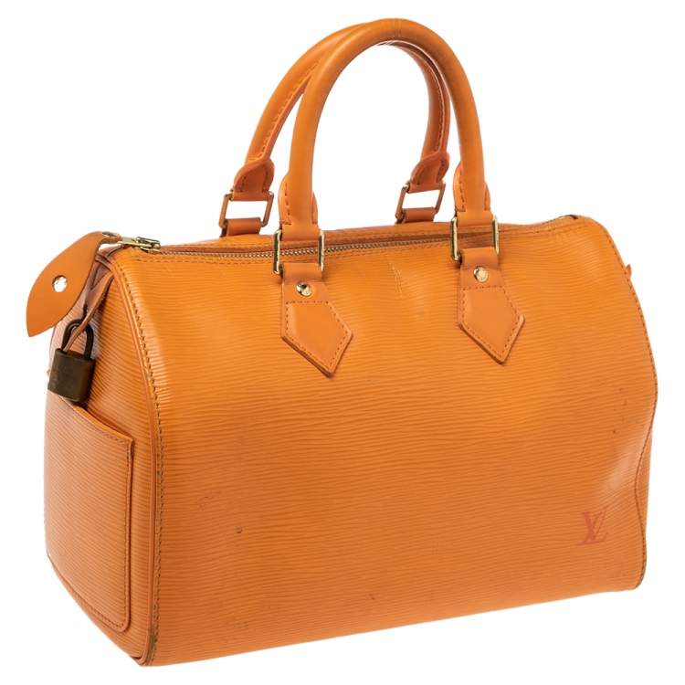 مملوكة مسبقًا Louis Vuitton Mandarin Epi Leather Speedy 25 Bag
