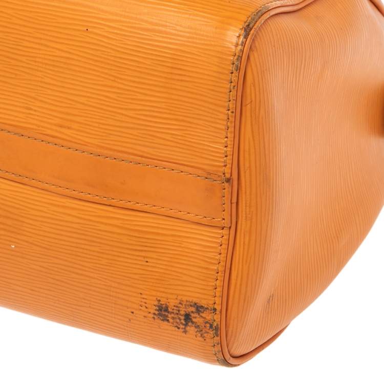 مملوكة مسبقًا Louis Vuitton Mandarin Epi Leather Speedy 25 Bag