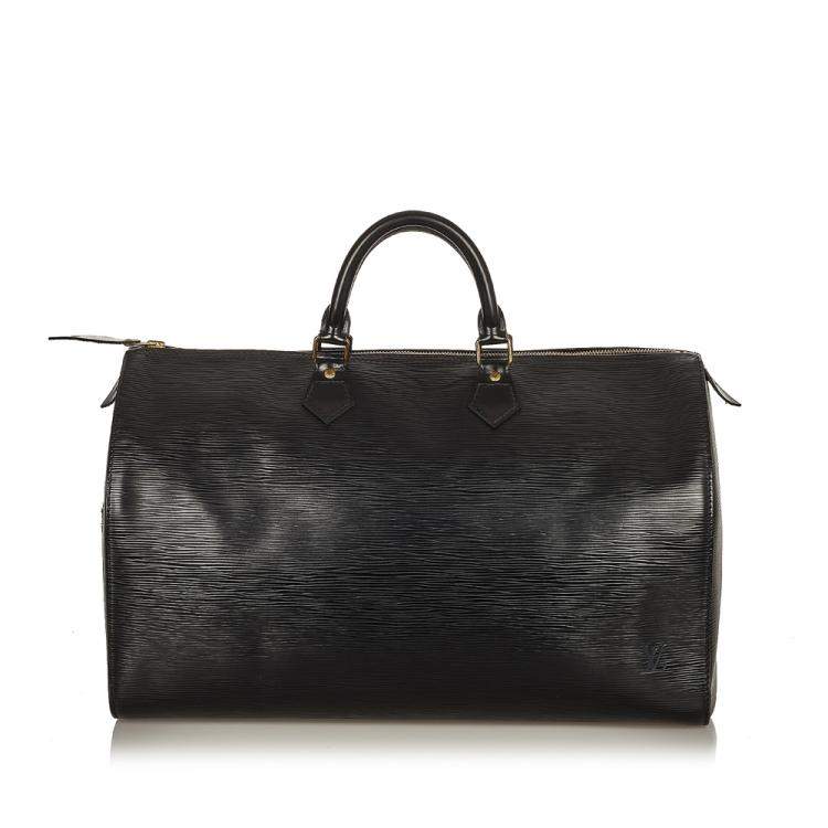 Pre Owned Louis Vuitton Black Epi Leather Speedy 40 Top Handle Bag