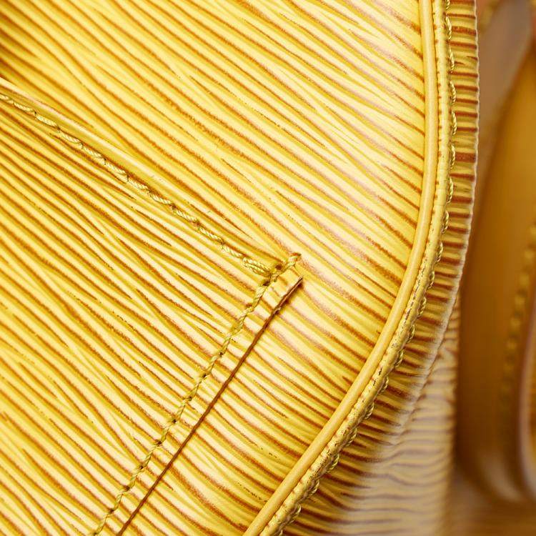 Pre Owned Louis Vuitton Yellow Epi Leather Speedy 25 Top Handle Bag