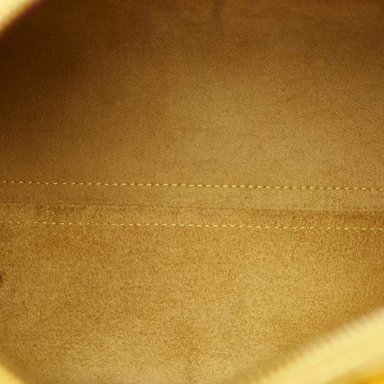 Pre Owned Louis Vuitton Yellow Epi Leather Speedy 25 Top Handle Bag