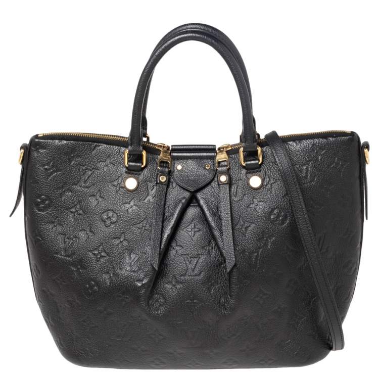 Louis Vuitton Black Monogram Empreinte Leather Mazarine MM Bag Louis Vuitton