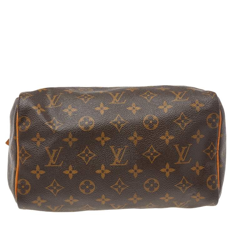 Pre Owned Louis Vuitton Monogram Canvas And Leather Speedy 25 Bag