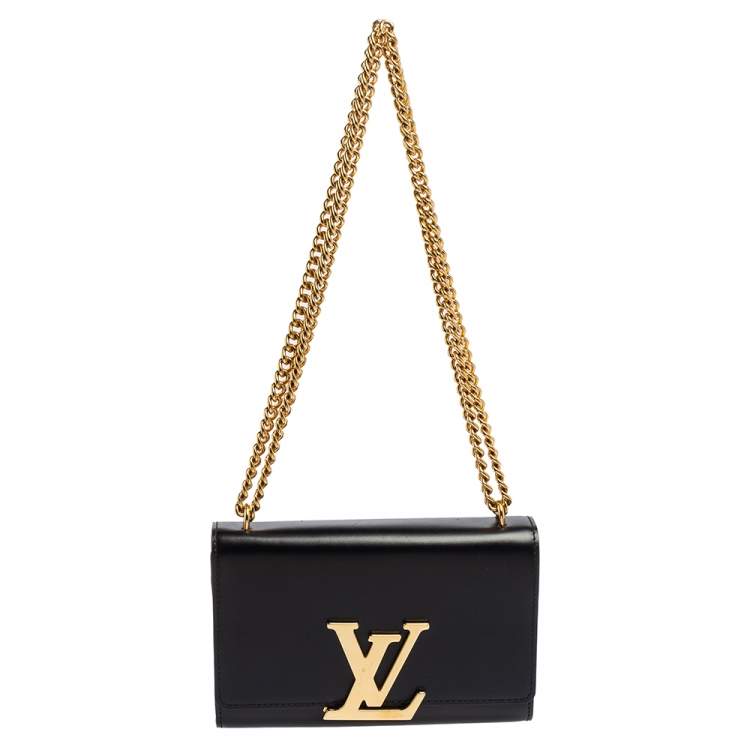 Louis Vuitton Red Calfskin Leather Chain Louise GM Bag