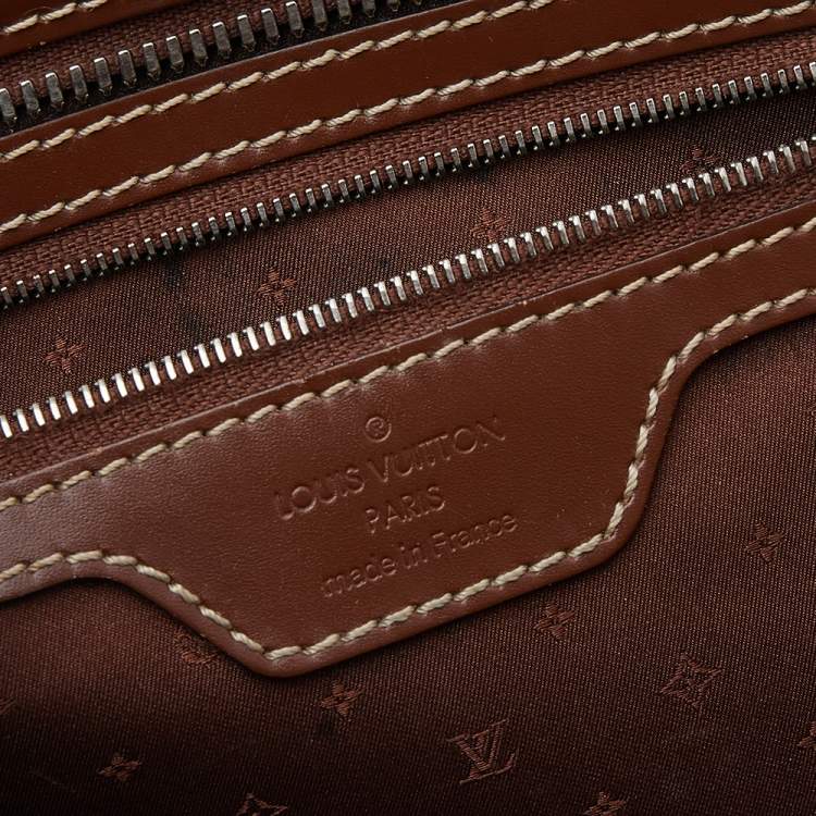 Pre Owned Louis Vuitton Brown Suhali Leather L'Epanoui PM Bag