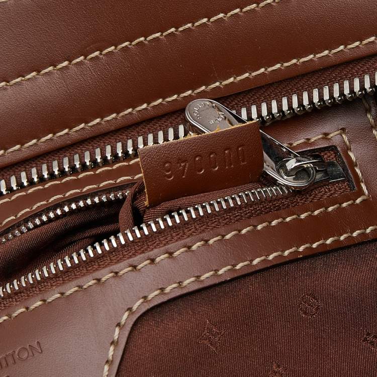 Pre Owned Louis Vuitton Brown Suhali Leather L'Epanoui PM Bag