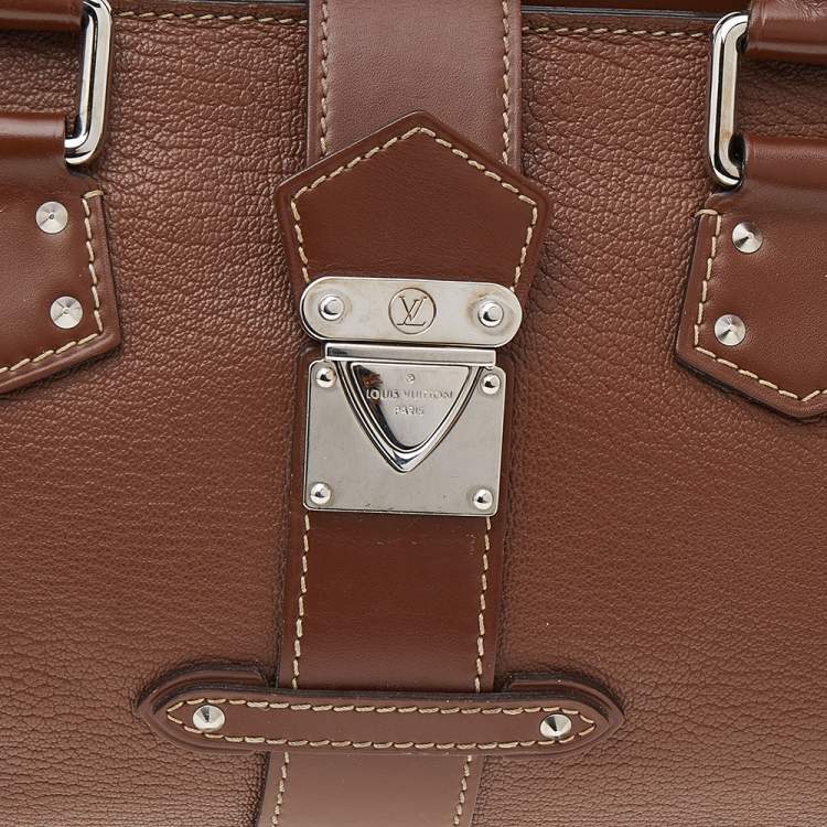 Pre Owned Louis Vuitton Brown Suhali Leather L'Epanoui PM Bag
