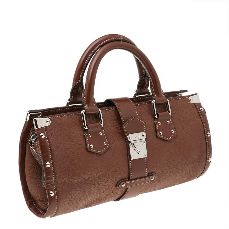 Pre Owned Louis Vuitton Brown Suhali Leather L'Epanoui PM Bag