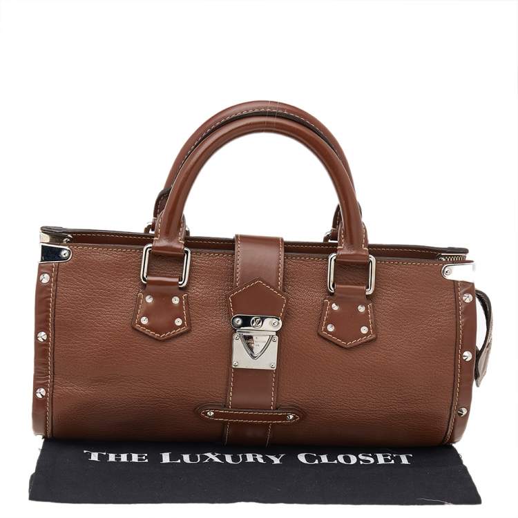 Pre Owned Louis Vuitton Brown Suhali Leather L'Epanoui PM Bag