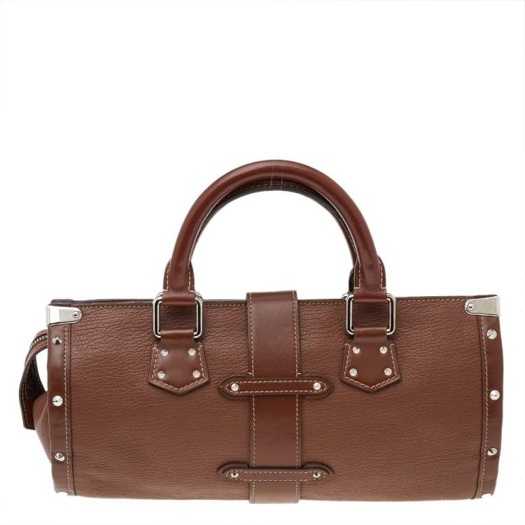 Pre Owned Louis Vuitton Brown Suhali Leather L'Epanoui PM Bag