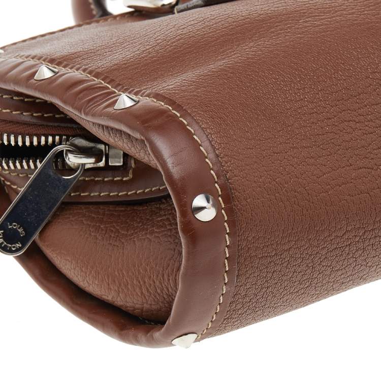 Pre Owned Louis Vuitton Brown Suhali Leather L'Epanoui PM Bag