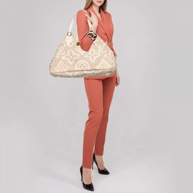Louis Vuitton Beige Tahitienne Cabas PM Limited Edition Tote Bag