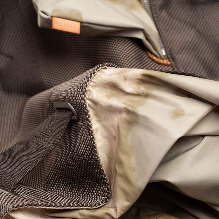 Pre Owned Louis Vuitton Damier Geant Matelot GM Terre Bucket Bag
