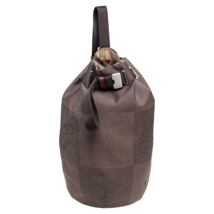 Pre Owned Louis Vuitton Damier Geant Matelot GM Terre Bucket Bag