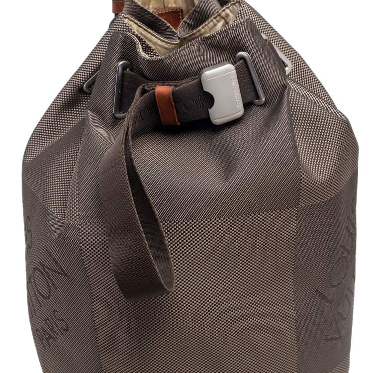 Pre Owned Louis Vuitton Damier Geant Matelot GM Terre Bucket Bag