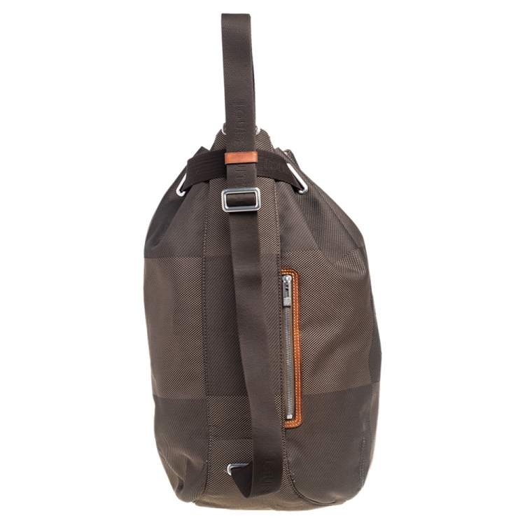 Pre Owned Louis Vuitton Damier Geant Matelot GM Terre Bucket Bag