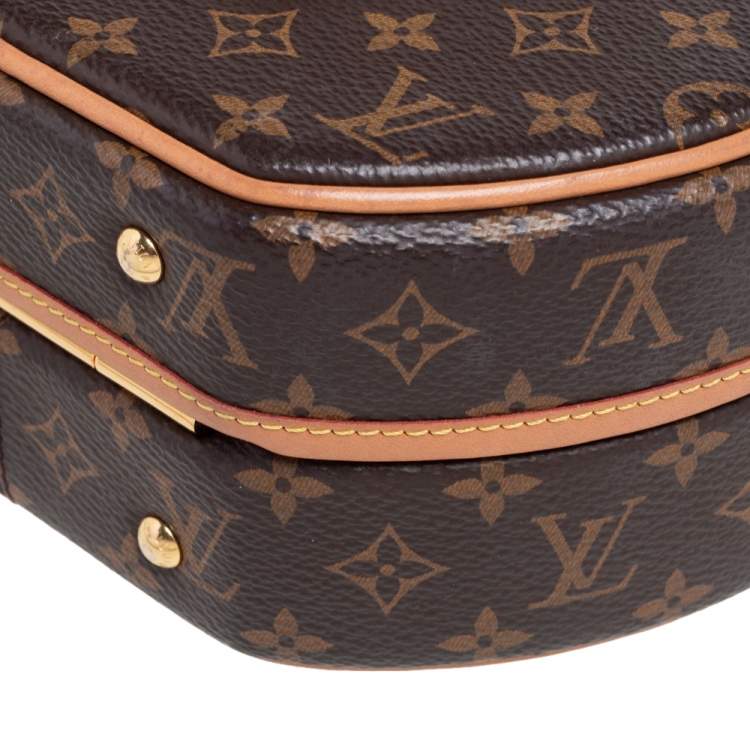 Pre Owned Louis Vuitton Monogram Canvas And Leather Petite Boite Chapeau Bag