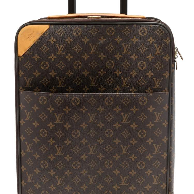 Pre Owned Louis Vuitton Monogram Canvas Business Pegase Legere 55 Luggage