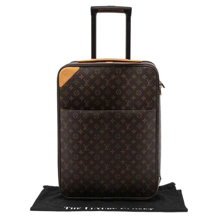 Pre Owned Louis Vuitton Monogram Canvas Business Pegase Legere 55 Luggage