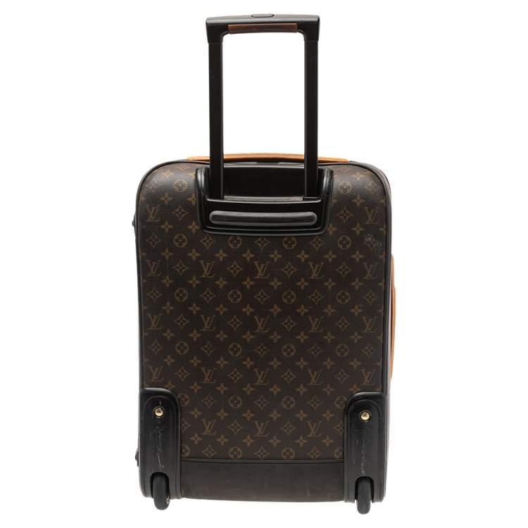 Pre Owned Louis Vuitton Monogram Canvas Business Pegase Legere 55 Luggage