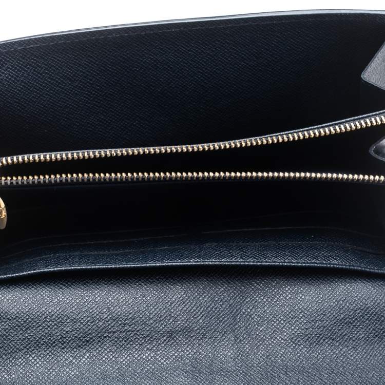 Louis Vuitton Sarah Wallet in Dark Blue Monogram Patent Leather