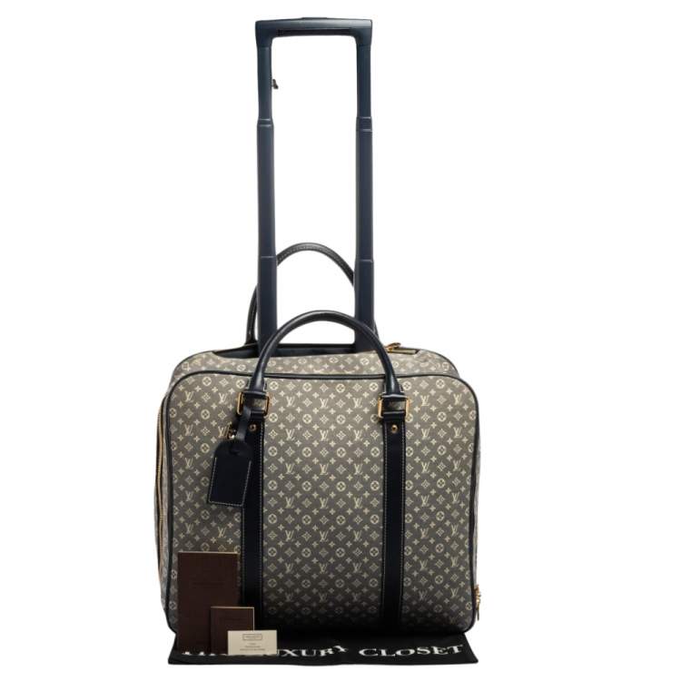 Pre Owned Louis Vuitton Encre Monogram Idylle Canvas Epopee Rolling Luggage