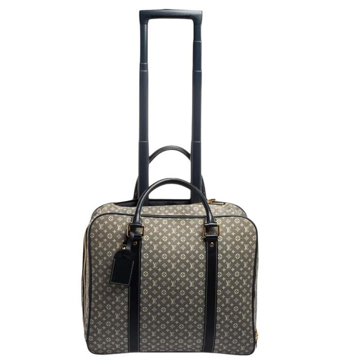 Pre Owned Louis Vuitton Encre Monogram Idylle Canvas Epopee Rolling Luggage