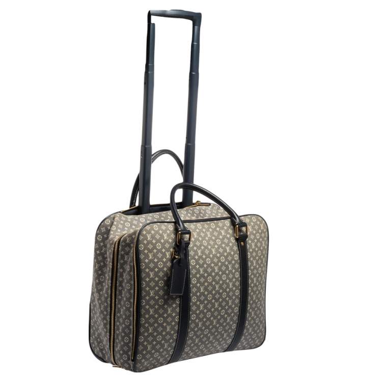 Pre Owned Louis Vuitton Encre Monogram Idylle Canvas Epopee Rolling Luggage