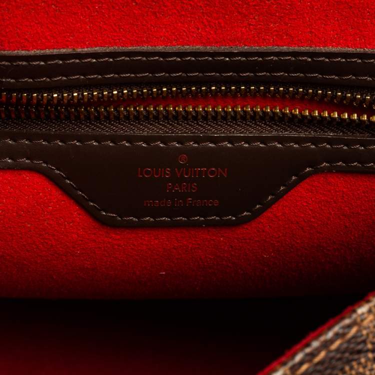 Pre Owned Louis Vuitton Damier Ebene Canvas Bergamo MM Bag