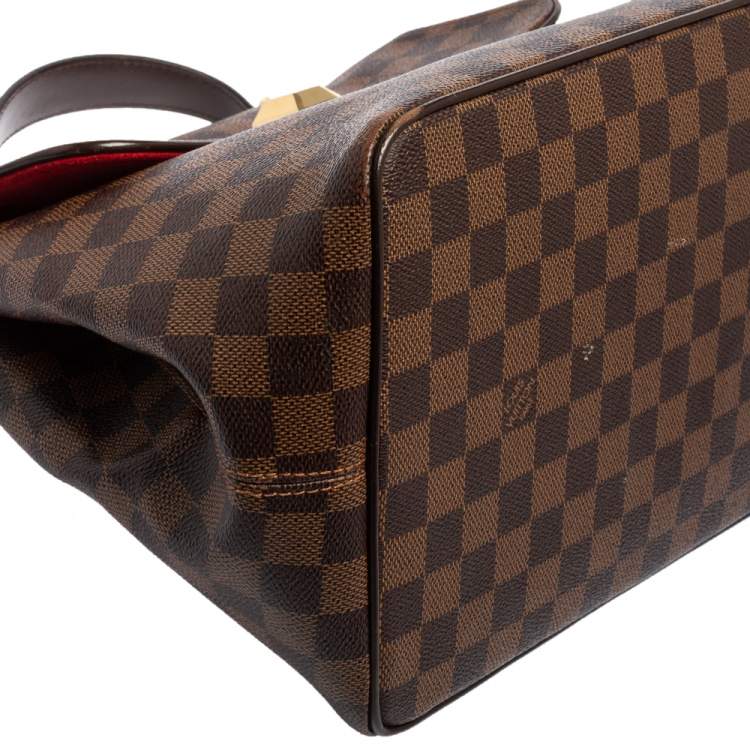 Pre Owned Louis Vuitton Damier Ebene Canvas Bergamo MM Bag