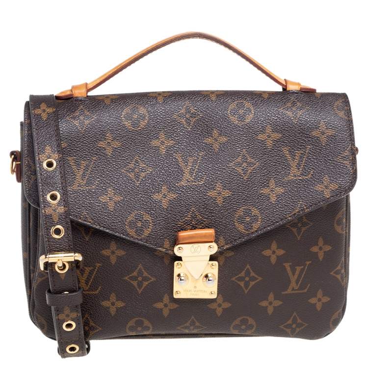Pre Owned Louis Vuitton Monogram Canvas Metis Pochette Bag