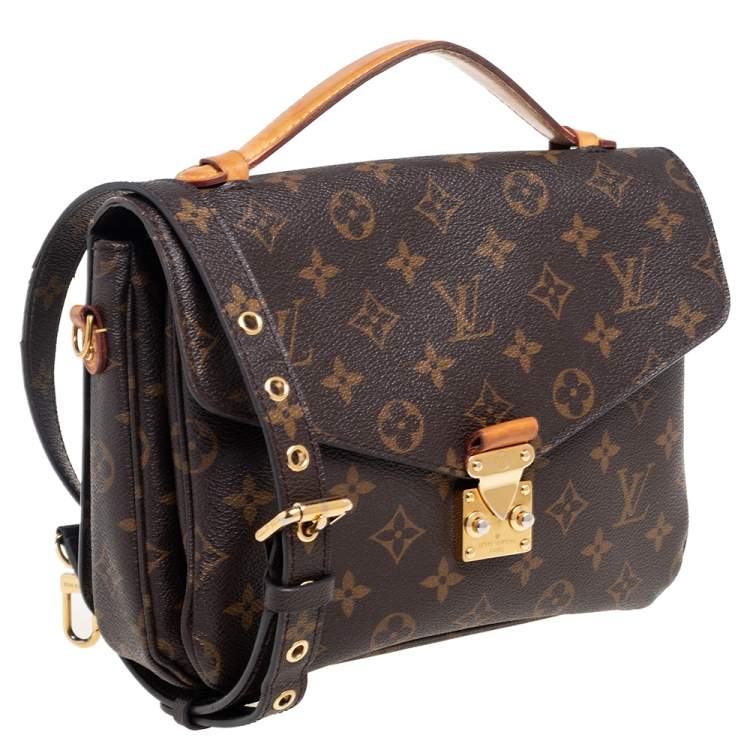 Pre Owned Louis Vuitton Monogram Canvas Metis Pochette Bag