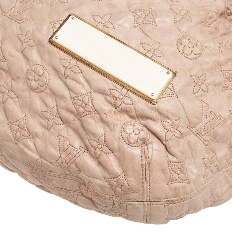 Pre Owned Louis Vuitton Ecru Monogram Leather Limited Edition Olympe Nimbus GM Bag