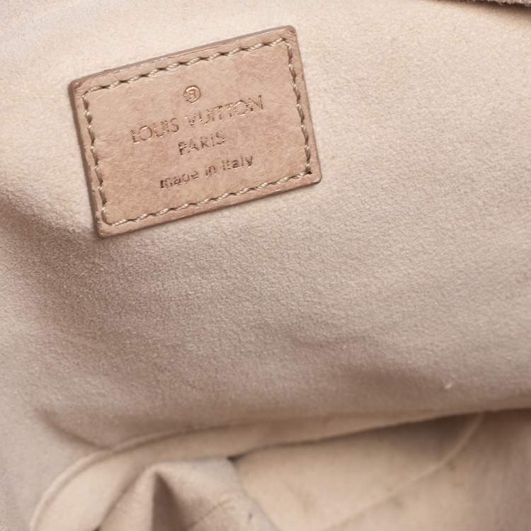 Pre Owned Louis Vuitton Ecru Monogram Leather Limited Edition Olympe Nimbus GM Bag
