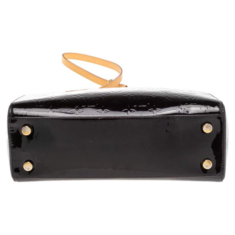Pre Owned Louis Vuitton Amarante Monogram Vernis Brea MM Bag