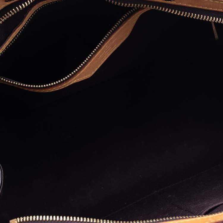 Pre Owned Louis Vuitton Amarante Monogram Vernis Brea MM Bag