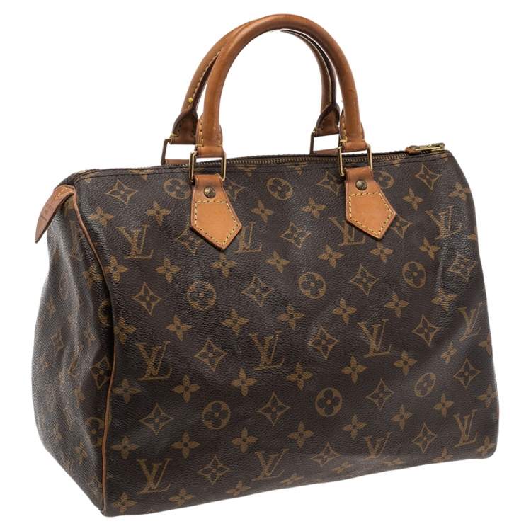 Pre Owned Louis Vuitton Monogram Canvas Speedy 30 Bag