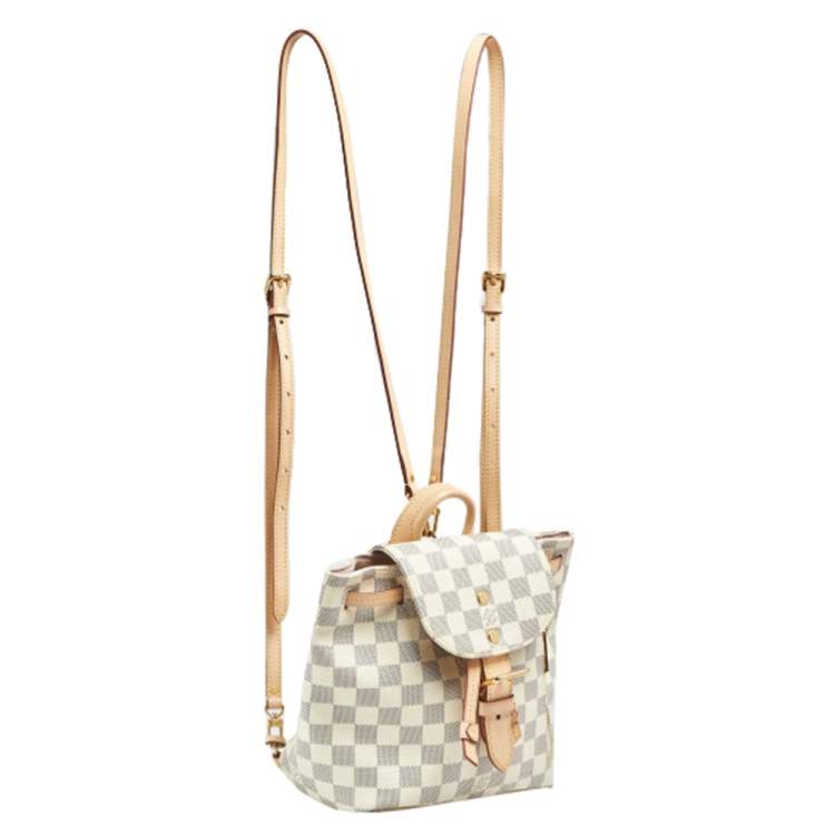 Pre Owned Louis Vuitton Damier Azur Canvas Sperone BB Bag