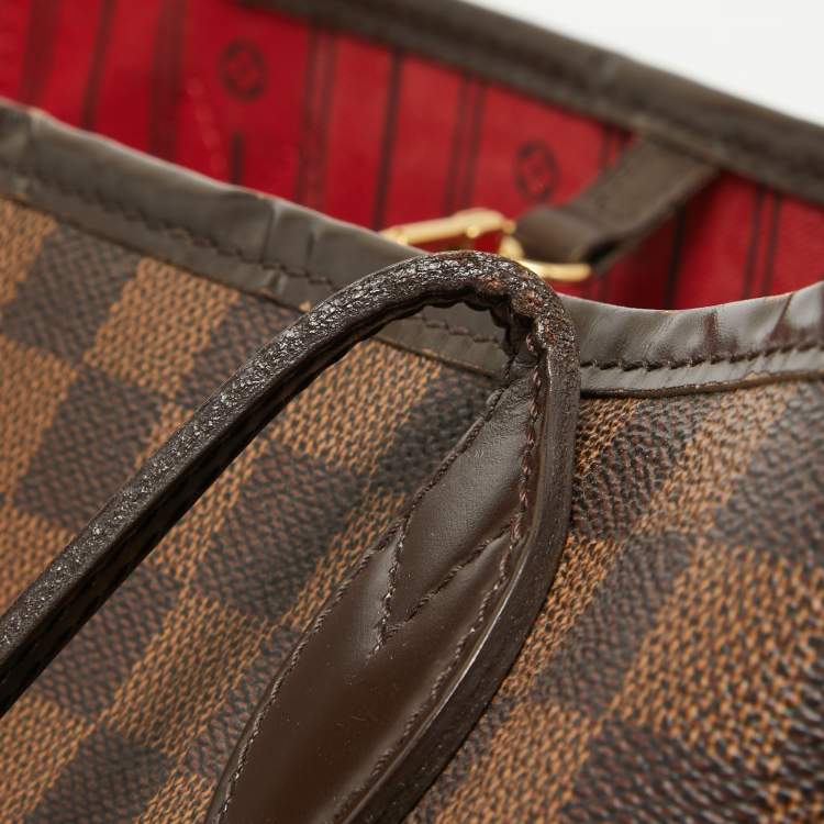 Pre Owned Louis Vuitton Damier Ebene Canvas Neverfull MM Bag