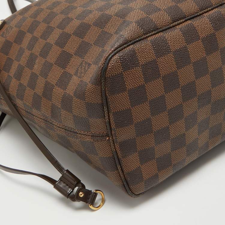 Pre Owned Louis Vuitton Damier Ebene Canvas Neverfull MM Bag
