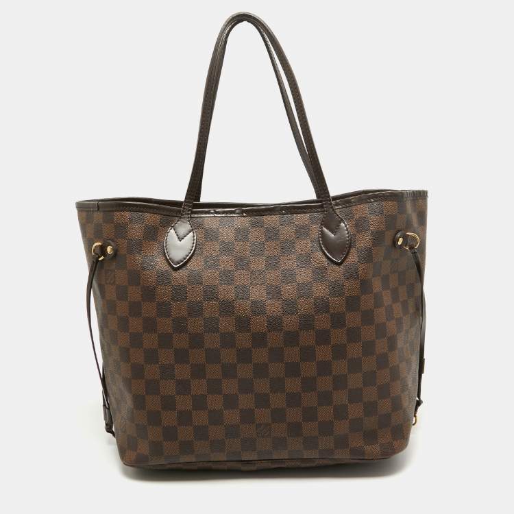 Pre Owned Louis Vuitton Damier Ebene Canvas Neverfull MM Bag