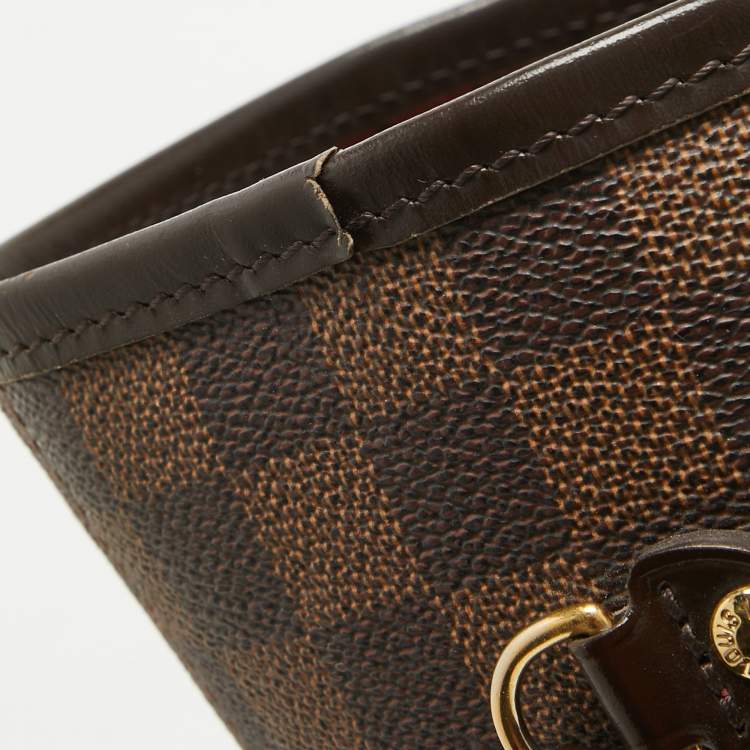 Pre Owned Louis Vuitton Damier Ebene Canvas Neverfull MM Bag